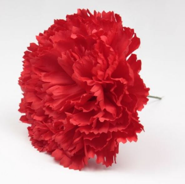 弗拉门戈人工康乃馨。塞维利亚模式。红色